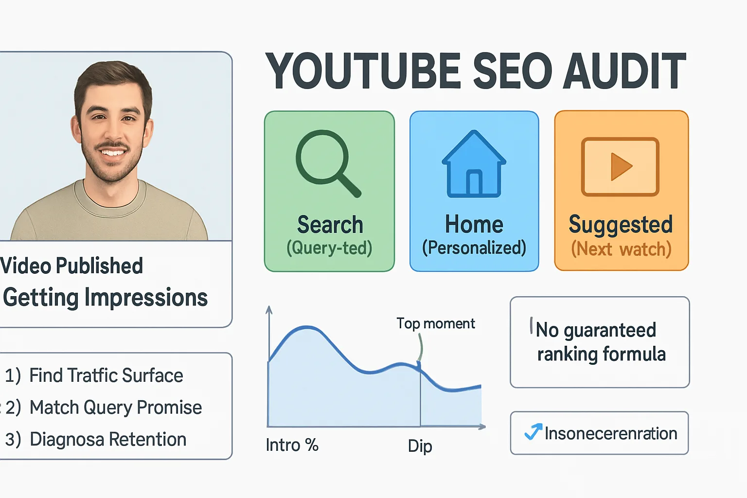 YouTube SEO Audit for Search: Match Intent, Then Check Retention