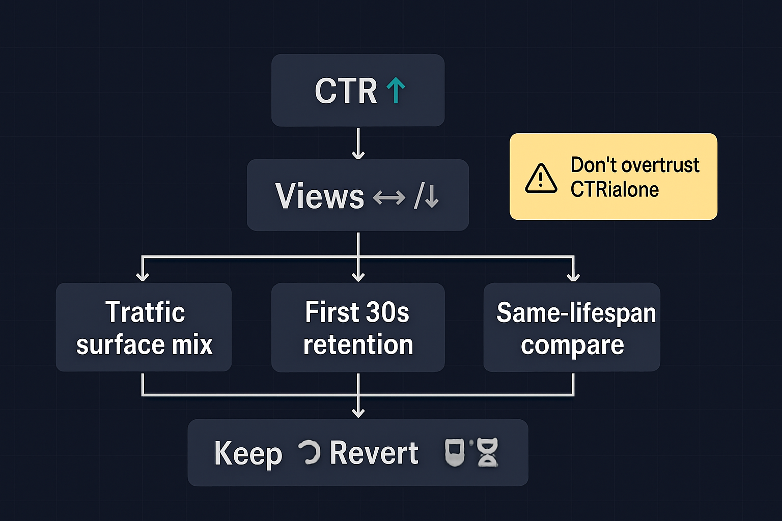 YouTube CTR Went Up but Views Went Down: Diagnose Traffic Mix, Retention, and Timing